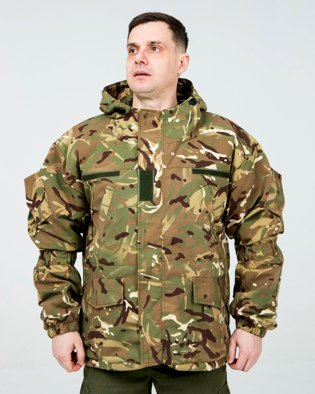 Куртка тактична камуфляж демісезонна Мультикам, чоловіча утеплена куртка на стьобаній підкладці