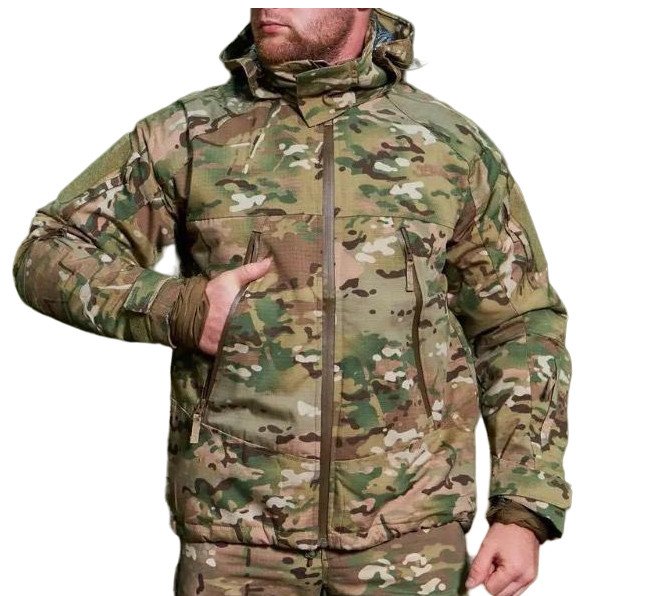 Куртка тактична Tactical Series Мультикам з підкладкою Omni-Heat, чоловіча зимова камуфляжна куртка M фото