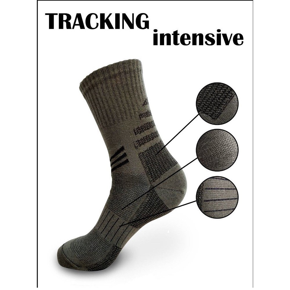 Шкарпетки трекінгові інтенсів аналог збройних сил, спортивні термошкарпетки, 36-40(23-25) Оливковий фото